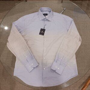 New Bugatchi uomo classic fit gradient dress shirt size s